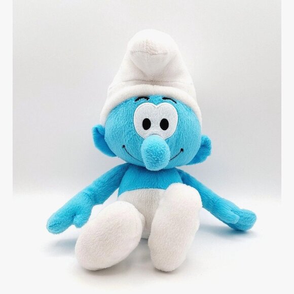 2 Smurfs Plush Smurfette & Happy Smurf Plush Stuffed Toys - Picture 7 of 11